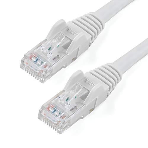 StarTech.com Cat6 LANケーブル 2m ホワイト ラッチカバー付き N6PATC2MWH[並行輸入品]