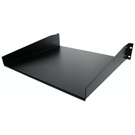 StarTech.com 標準ユニバーサル サーバーラックキャビネット用棚板/収納棚 ブラック 耐荷重20kg 冷延鋼板使用 CABSHELF[並行輸