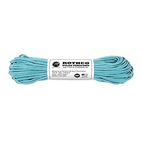 ROTHCO(ロスコ ナイロンパラコード 30m(100ft TURQUOISE 129[並行輸入品]