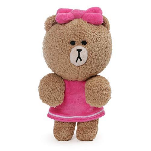 GUND Line Friends Choco Plush Stuffed Animal Bear, Brown, 6