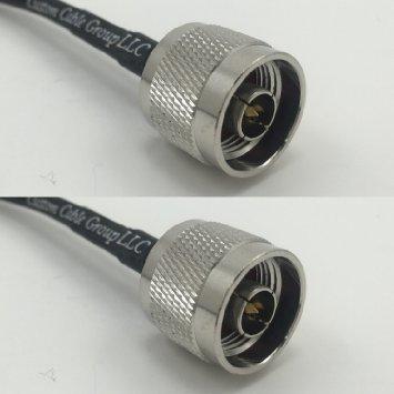 2フィートrg142?Nオスto NオスRF同軸ケーブルピグテールジャンパー50ohm高品質クイックUSA Shipping並行輸入