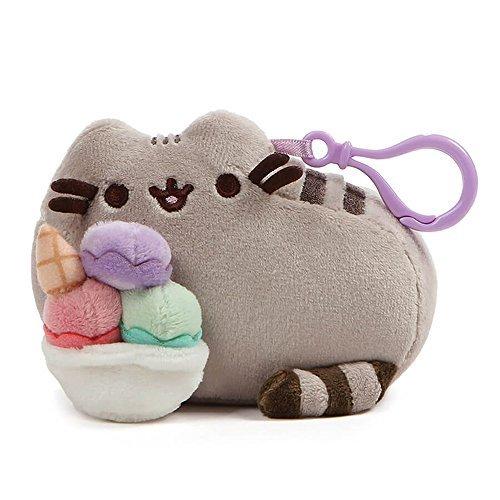 GUND プシーン キャット キーホルダー アイスクリーム サンデー Pusheen Sundae Clip, 5