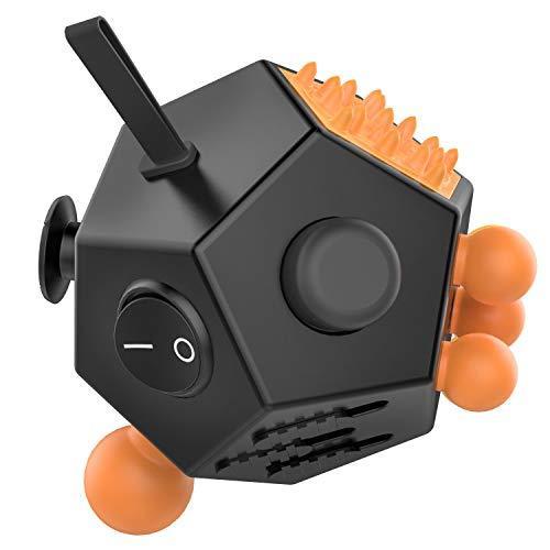 ATiC 12 Sided Fidget Cube, Fidget Twiddle Cube Dodecagon Stress Relief Hand