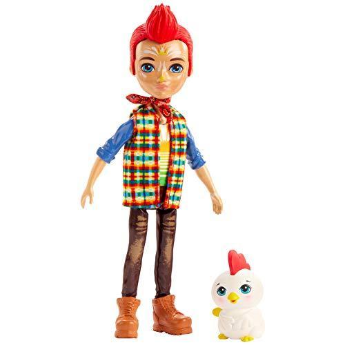 Enchantimals Redward Rooster Doll & Cluck Animal Friend Figure, 6-inch Smal