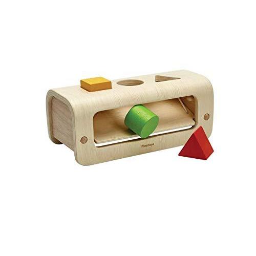 PlanToys Wooden Shape & Sort Shape Sorting Bench (5398 | Sustainably Made f