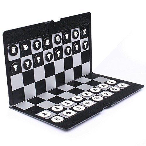 Foldable MINI Chess Set Portable Wallet Pocket Chess Board Games【並 YS0000035828031494
