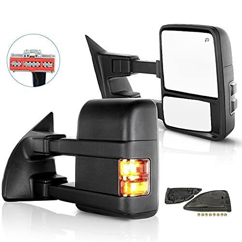 ECCPP 牽引ミラー 用 20082016 フォード F250 F350 F450 F550 スーパーデューティ サイドビューミラー ペア