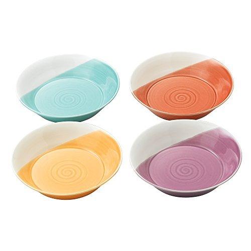 【メール便無料】 Royal Doulton 9.1, 4, of (Set Bowls Pasta Patterns Mixed Colors Bright 1815 その他食器、カトラリー