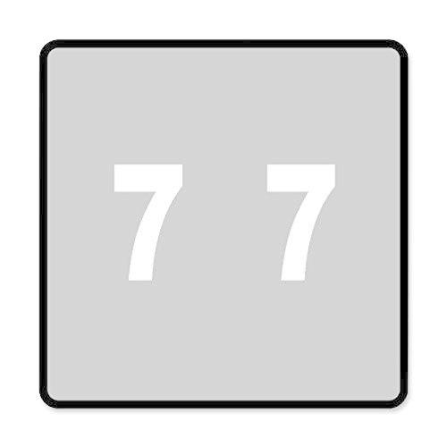 Single Digit End Tab Labels, Number 7, White-on-Gray, 250/Roll (品
