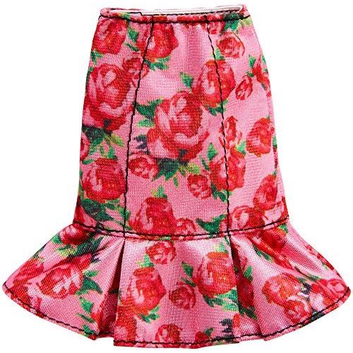 バービーレッドローズフローラル印刷スカートファッションパック