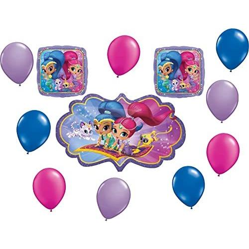 Shimmer And Shine 12 Piece Happy Birthday Party Balloons Decoration Supplie