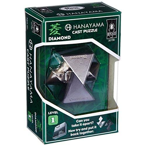BePuzzled Hanayama ダイヤモンドメタルキャストの頭を使うパズル レベル1