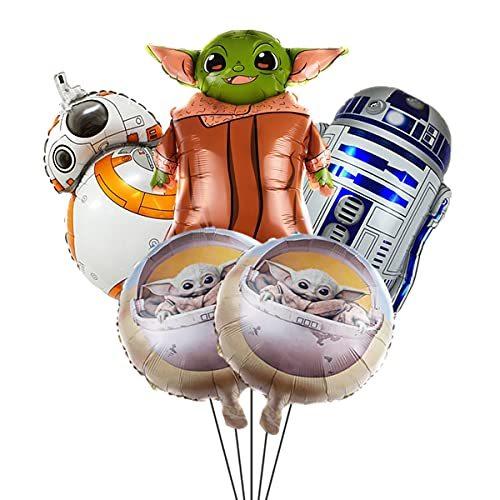 スターウォーズ ヨーダ ビデオゲーム バースデーパーティー アルミフィルム ダロン装飾 5個