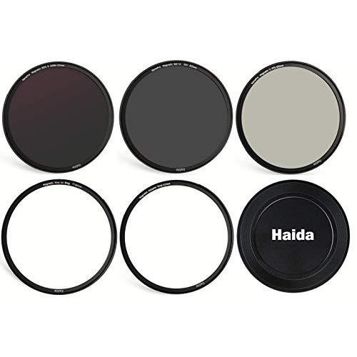 Haida HD4670-82 77mm / 82mm 磁気フィルターセット MC 光学ガラス付属アダプター ND64 ND1000 CPL磁気レンズ
