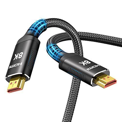 8K HDMI Cable 10FT/3M 48Gbps, Snowkids Ultra High Speed 8K60 4K120 144Hz Br