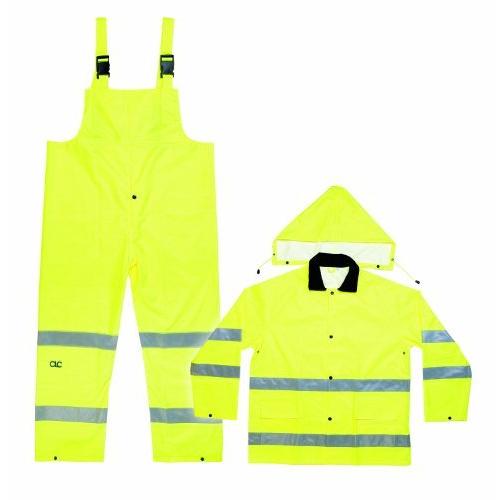 3-Piece Hi Visibility Rain Suit-XXL ANSI CLASS3 RAINSUIT (品