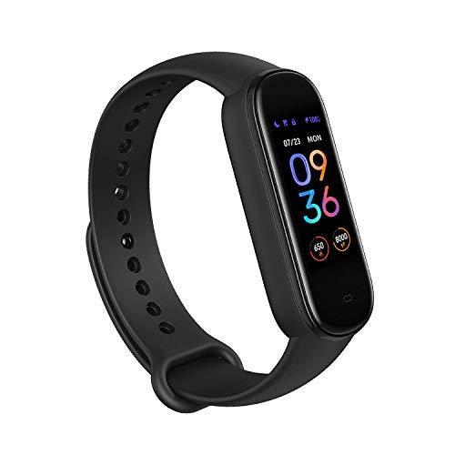 Amazfit Band 5 Fitness Tracker with Alexa Built-in, 15-Day Battery Life, Bl