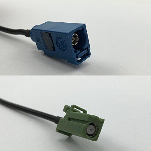 3フィートrg316?FakraブルーGPS to AVICグリーンパイオニアジャックピグテールジャンパーRF同軸ケーブル50?OhmクイックUSA