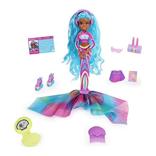 Mermaid High, Oceanna Deluxe Mermaid Doll & Accessories with Removable Tail