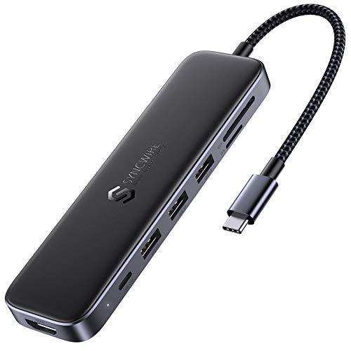 8in1 USB C ハブ Syncwire Type C ハブ タイプｃハブ 4K HDMI出力 / 100W PD急速充電 / USB-C ポ