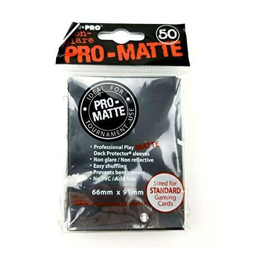Ultra Pro PRO-MATTE (100 Count Black Deck Protector Sleeves - Magic the Gat