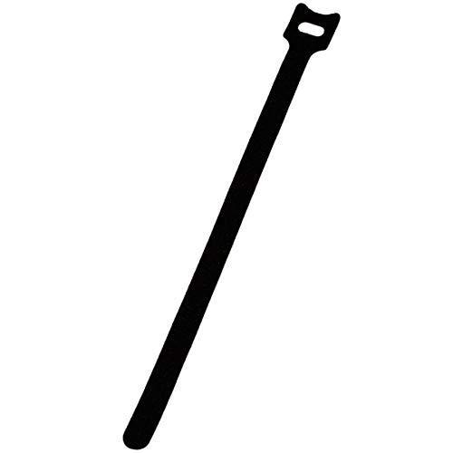 NavePoint 8インチフックとループ再利用可能なストラップケーブルコードワイヤTies 50パックブラック