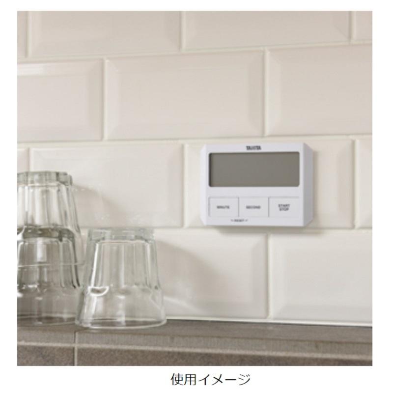 (未使用･未開封品)　タニタ タイマー 薄型 ホワイト TD-409 WH ガラスにつくタイマー df5ndr3 TANITA（タニタ） タイマー TD-409-WH ホワイト：ガラスに貼り付く