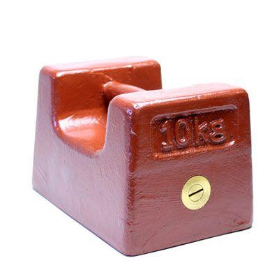 鋳鉄製枕型分銅 M2級（3級） 10kg【送料無料】 | 