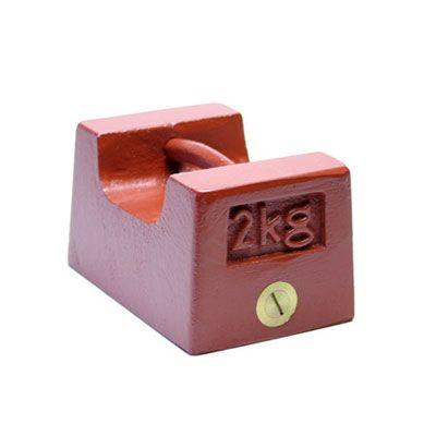 鋳鉄製枕型分銅 M1級（２級） 2kg　【送料無料】 | 