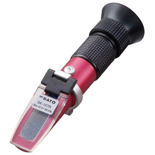 佐藤計量器/SATO 手持屈折計 SK-107R［0187-00］（液糖、ジャム、マーマレード、食用油などの中高濃度液体測定用）