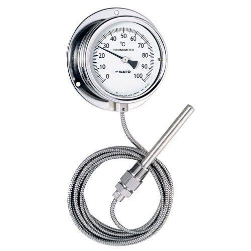 佐藤計量器/SATO 壁掛隔測式温度計（0〜150℃） LB-100S : はかりん坊 