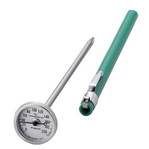 SATO クリップ式温度計 0〜120度 佐藤計量器/SATO ポケットバイメタル温度計 0〜200゜C : はかりん坊