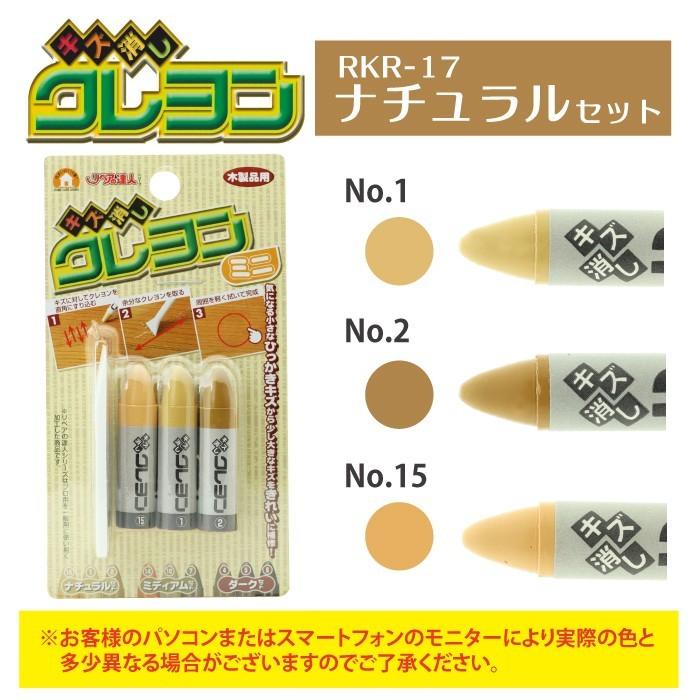 フローリング 傷 補修 キズ消しクレヨンミニ 3本組セット 床 家具 柱【メール便送料無料】 高森コーキ リペアの達人 |  | 03