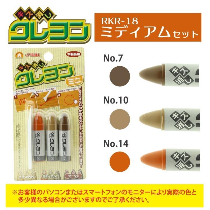 フローリング 傷 補修 キズ消しクレヨンミニ 3本組セット 床 家具 柱【メール便送料無料】 高森コーキ リペアの達人 |  | 04