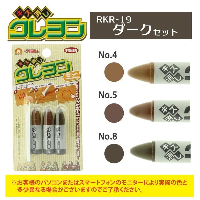 フローリング 傷 補修 キズ消しクレヨンミニ 3本組セット 床 家具 柱【メール便送料無料】 高森コーキ リペアの達人 |  | 05