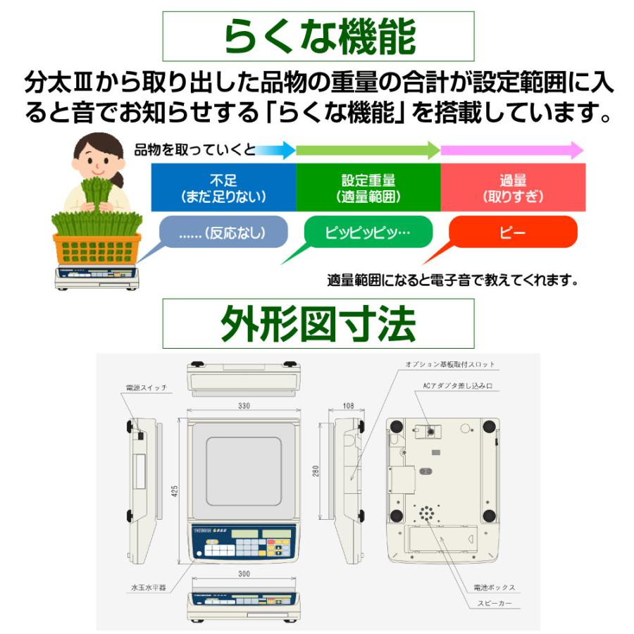 宝計機 分太III 30kg TB-30III 音声式重量選別機 ランキングスケール