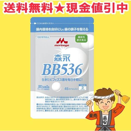 森永乳業 ビヒダス ビフィズス菌 BB536 サプリメント 45粒入 1個（1日3