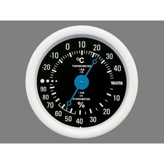 TANITA（タニタ） TT-515-BK 24個入 直径13cm 温湿度計 ブラック : は 