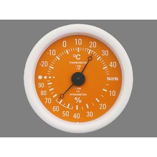 TANITA（タニタ） TT-515-OR 24個入 直径13cm 温湿度計 オレンジ : は 