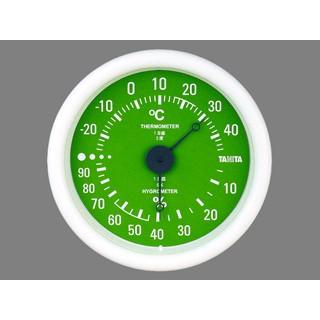 TANITA（タニタ） TT-515-GR 24個入 直径13cm 温湿度計 グリーン : は 