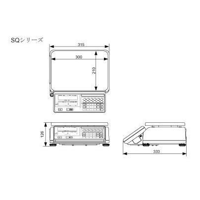 エーアンドデイ SQ-30K ひょう量30k g検定品 店舗用料金はかり A&D