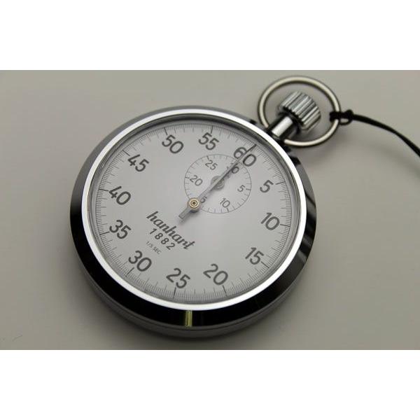 HANHART アナログストップウォッチ 1/5秒 30分計 単式7石 112-05T