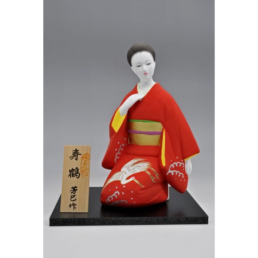 博多人形　【寿　鶴　（女性人形）】　和服姿の美しさ。コンパクトでお手頃です。｜hakata-honpo｜02