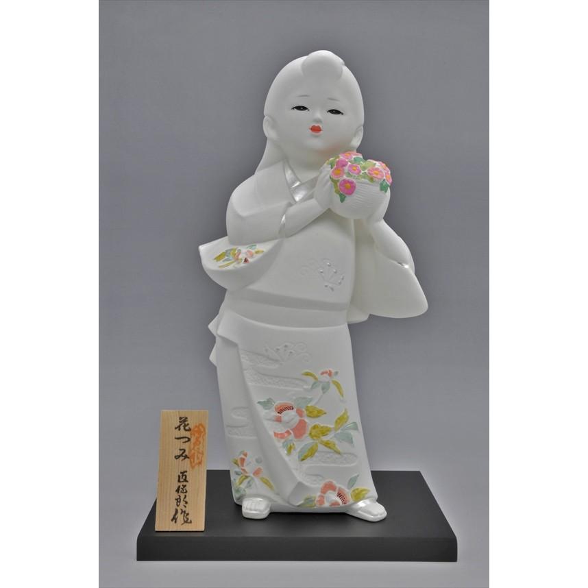 博多人形 花つみ 白い花の妖精みたいな人形 603 博多人形本舗 通販 Yahoo ショッピング
