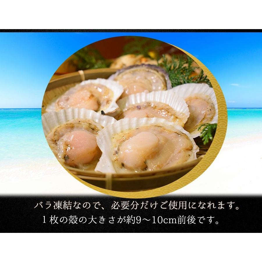 北海道産 ホタテ 片貝 殻付き 10枚入り 貝柱 貝ひも 海鮮 バーベキュー 冷凍 貝類