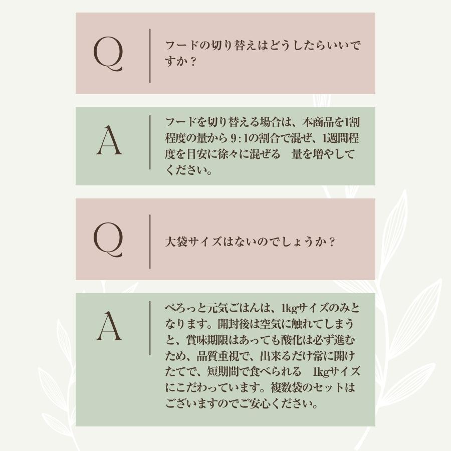 【お得セット】ぺろっと元気ごはん 1kg×3袋 + ジャーキー40g ×3袋 送料無料 見える無添加 国産 ドッグフード |  | 14