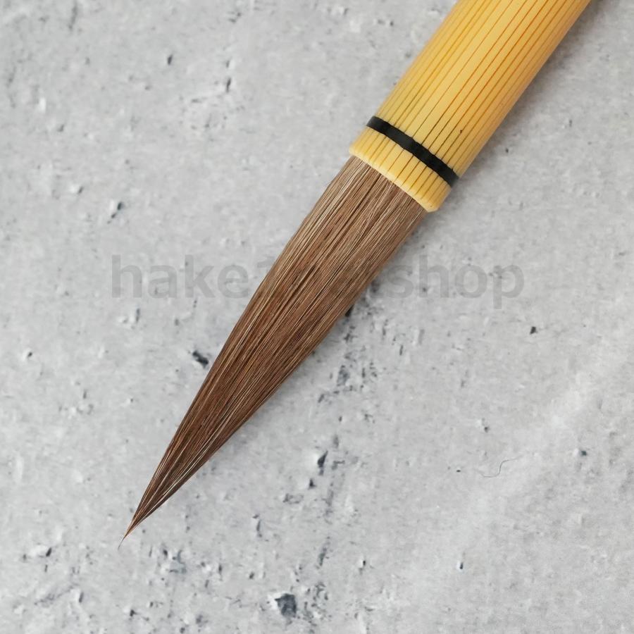 きくや筆本舗 讃陽清賞 赤毛 太さ 11mm × 毛丈 51mm かため 半紙2-4字