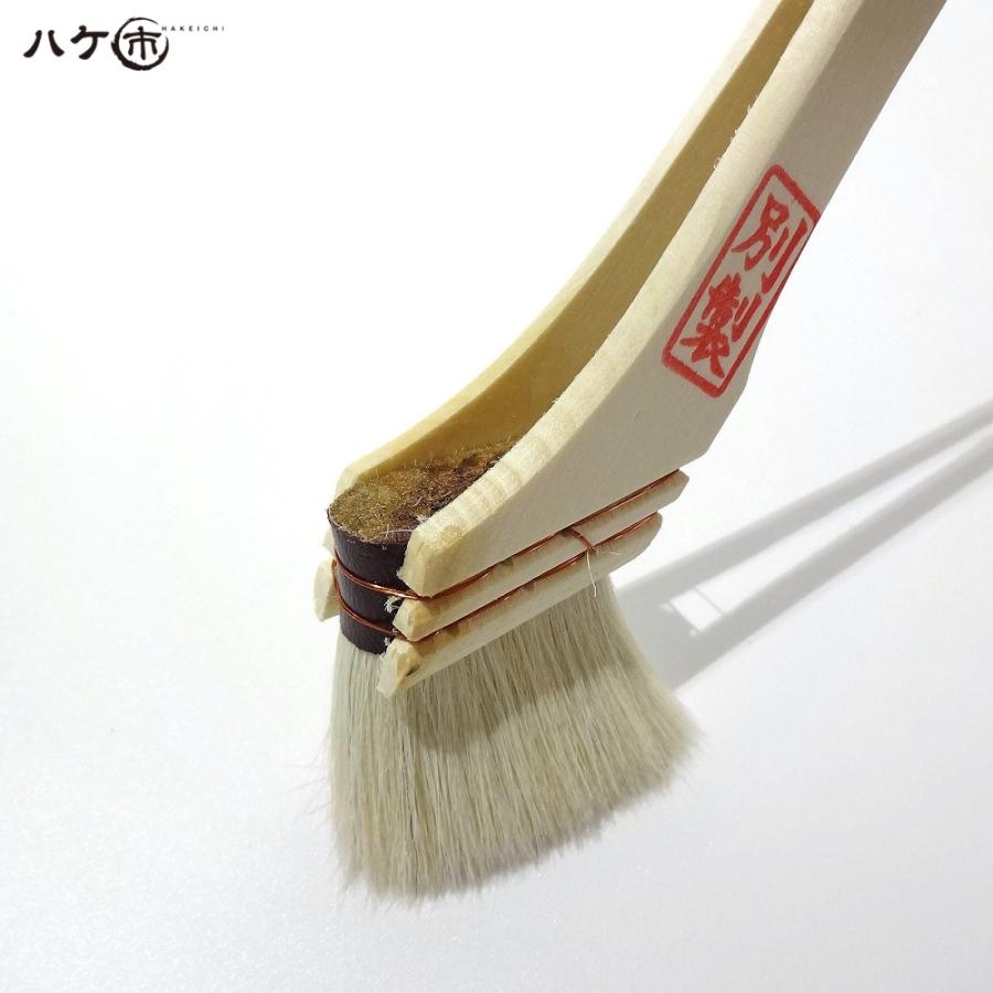 刷毛 ハケ ニス刷毛 白毛別製 40mm｜白山羊毛 先毛 油性 塗装用 : ハケ