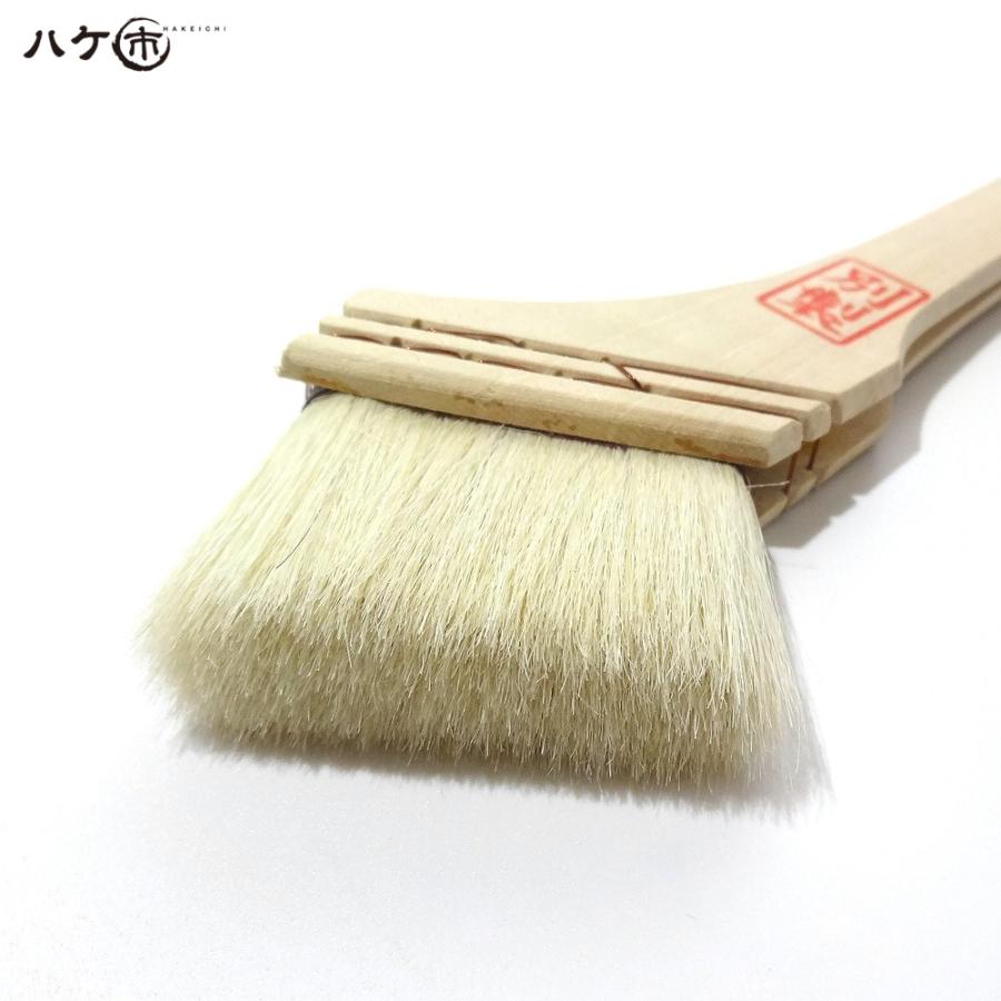 刷毛 ハケ ニス刷毛 白毛別製 60mm｜白山羊毛 先毛 油性 塗装用 : ハケ