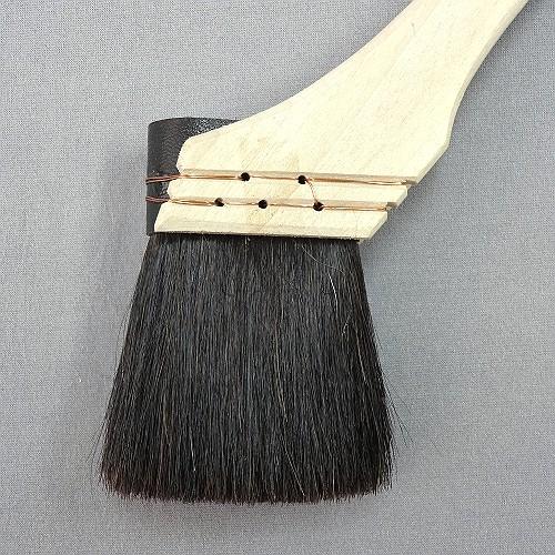 ハケ市 ペンキ用 刷毛 黒毛 馬毛 ナイロン 混毛 60mm 120本｜塗装用